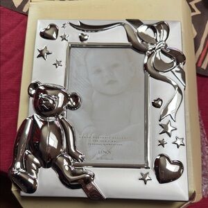 Lenox Silver Heart and Star Photo Frame